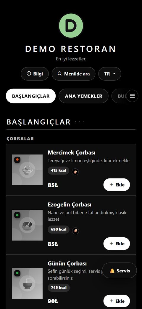 Fildişi teması, demo menüde