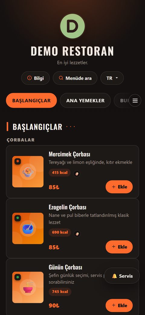 Kömür teması, demo menüde